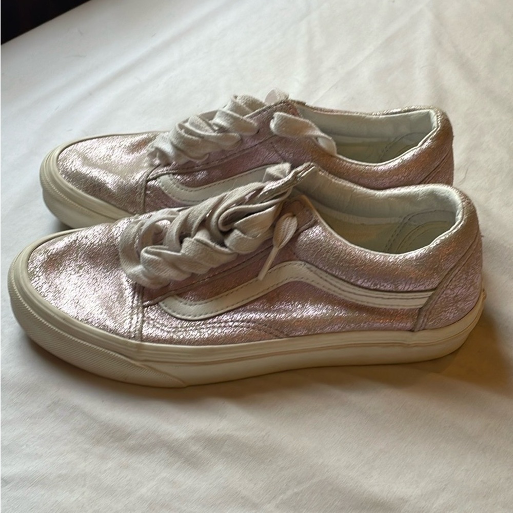 Vans Metallic Pink Sneakers